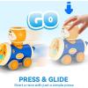 imageiPlay iLearn Press to Go Car Toys Set for Toddlers 13 Baby Push Go Friction Racing Cars Infant Play Vehicle Set 1st Birthday Gifts for 691218 Months 1 2 3 One Years Old Boys Girls Child Kids