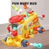 imageiPlay iLearn Toddler Busy Bus Toy Kids Take Apart School Bus WTools Steering Wheel ampamp Gears Push Go Assemble Truck STEM Learning Fine Motor Montessori Toy Birthday Gifts 3 4 5 Year Old Boy Girl