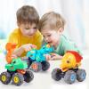 imageiPlay iLearn Toddler Monster Truck Toy Baby Pull Back Toy Car 1 2 3 Year Old Boy BigWheels Play Vehicles Friction Powered Babies Push Go Animal Car Cool Birthday Gift for 12 18 24 Month Kid GirlDinosaur Truck
