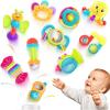 imageiPlay iLearn 10pcs Baby Rattles Toys Set Infant Grab Shake Rattle Easy Hold Sensory Teether Babies Development Learning Music Toy Newborn Shower Birthday Gift 1 2 3 4 5 6 7 9 10 12 Month Boy Girl