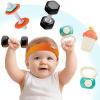 imageiPlay iLearn Baby First Gym Rattle Set Infant Dumbbell Weights Teething Rattles 3612 Month Newborn Workout Sensory Stroller Toy Babies Birthday Shower Gift 5 7 8 9 10 Month Toddler Boy Girl4PCS4 PCS
