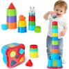imageiPlay iLearn Baby Stacking Toys Toddler Nesting Stack Cups Infant Stackable Block Kids Sorting Game WShape Sorter for Sand Bath Birthday Gift for 12 18 24 Month 1 2 3 Year Old Boys Girls