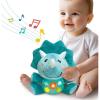 imageiPlay iLearn Baby Unicorn Musical Toys Newborn Girls Gift Soft Unicorn Plush Stuffed Animal Infant Light Music Time 1st Birthday Shower Gift Stuffers for 0 1 2 3 6 9 12 18 Month 13 Yrs ToddlersDinosaur
