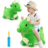imageiPlay iLearn Bouncy Pals Dinosaur Hopper Toy 2 Year Old Boy Toddler Plush Bounce Animals Ride on Bouncing Triceratops for Kids Outdoor Hopping Horse Bouncer Cool Birthday Gifts 3 4 5 6 Yr GirlsDinosaur Hopper