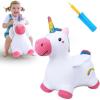 imageiPlay iLearn Bouncy Pals Hopping Unicorn Horse Toddler Girl Inflatable Bouncing Animal Hopper Toy Outdoor Indoor Plush Ride on Bouncer Baby Birthday Gift 18 Month 2 3 4 Year Old Kid  UnicornUnicorn
