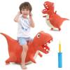 imageiPlay iLearn Bouncy Pals Kids Dinosaur Hopper Ball Inflatable Bouncing Animal Hopping Toys Large Plush Ride on TREX Bouncer Outdoor Indoor Birthday Gift for 3 4 5 6 Year Old Boys Girls ToddlersTREX