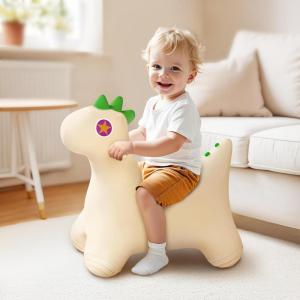 imageBouncy Pals Dinosaur Hopping Horse Toddler Boys Inflatable Bouncing Animal Dinos Hopper Toy Baby Indoor Ride on Bouncer Kids Outdoor Jump Toy First Birthday Gifts for 18 24 Months 2 3 4 Year Old