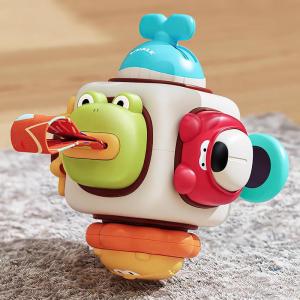 imageiPlay iLearn 10 in 1 Baby Busy Board Cube Montessori Sensory Toy Toddler 13 Infant Carseat Plane Travel Kid Education Learning Activity Birthday Gift 6 9 10 12 18 Month 1 2 Year Old Boy Girl6 in 1