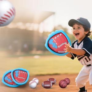 imageiPlay iLearn Kid Toss Catching Ball Game Toddler Baseball Toy Set W 2 Training Gloves 6 Soft Balls Sport Outdoor Play Game for Yard Camping Activity Birthday Gift 3 4 5 6 7 812 Year Old Boy Girl