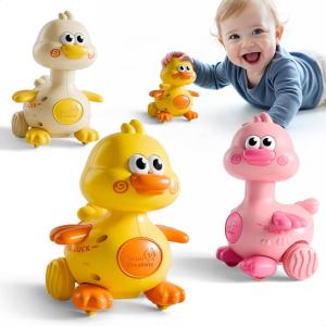 imageiPlay iLearn Press to Go Duck Car Toys Set for Toddlers 13 Baby Push Go Racing Cars Infant Play Vehicle Set 1st Birthday Stocking Gift for 121824 Months 1 2 3 One Yrs Old Boys Girls Child Kids