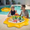imagePool Wave 2Pack Inflatable Serving Bars Cooler Food Drink Ice Buffet Salad Serving Tray Floating Pool Card Table Game Water Toy Summer Outdoor Indoor BBQ Picnic Beach Birthday Party Supplies Decor