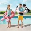 imagePool Wave Kids Swim Rings Pool Floats Toddler Inflatable Animal Swimming Tube Floaties Summer Outdoor Water Floating Toy Family Party Gift 3 4 5 6 7 8 9 Year Old Boy Girl Children Teen  3 PackRabbitPanda