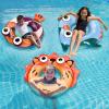imagePool Wave Kids Swim Rings Pool Floats Toddler Inflatable Animal Swimming Tube Floaties Summer Outdoor Water Floating Toy Family Party Gift 3 4 5 6 7 8 9 Year Old Boy Girl Children Teen  3 PackLionWalrusOwl