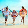 imagePool Wave Kids Swim Rings Pool Floats Toddler Inflatable Animal Swimming Tube Floaties Summer Outdoor Water Floating Toy Family Party Gift 3 4 5 6 7 8 9 Year Old Boy Girl Children Teen  3 PackLionWalrusOwl