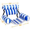 imagePool Wave Pool Floats Chairs Adult 2 Packs Heavy Duty Inflatable Swimming Pool Lounges Fabric Floating Hammock Kids Blow Up Pool Noodles Lake Raft Floaties Fun Summer Outdoor Water Party Game
