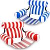imagePool Wave Pool Floats Chairs Adult 2 Packs Heavy Duty Inflatable Swimming Pool Lounges Fabric Floating Hammock Kids Blow Up Pool Noodles Lake Raft Floaties Fun Summer Outdoor Water Party Game