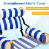 imagePool Wave Pool Floats Chairs Adult 2 Packs Heavy Duty Inflatable Swimming Pool Lounges Fabric Floating Hammock Kids Blow Up Pool Noodles Lake Raft Floaties Fun Summer Outdoor Water Party Game