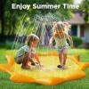 imagePool Wave Splash Pads for Toddlers 13 Kids Water Sprinkler Baby Fun Outdoor Toys 67quot Inflatable Dog Pool Kiddie Outside Backyard Games Summer Gift for 24 35 48 Years Old Boys Girls Childrden