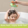 imageiPlay iLearn Baby Bath Toy Set Toddler Bathtub Toy Rechargeable Turtle Sprinkler W 5 Rings Dinosaur Spiral Water Bathtime Shower Summer Birthday Gifts 18 Month 2 3 4 Year Old Kids Boy Girl Infant