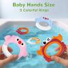 imageiPlay iLearn Baby Bath Toy Set Toddler Bathtub Toy Rechargeable Turtle Sprinkler W 5 Rings Dinosaur Spiral Water Bathtime Shower Summer Birthday Gifts 18 Month 2 3 4 Year Old Kids Boy Girl Infant