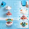 imageiPlay iLearn Baby Bath Toy for Toddlers 13 Kids Bathtub Water Toy Set 6 8 9 12 Month W Shower Cup Crab Bird Cloud ampamp Wind Up Boat Infant Fun Summer Pool Birthday Gift 2 3 4 Year Old Boys Girls