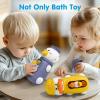 imageiPlay iLearn Baby Bath Toys Toddler Waterfall Bathtub Toy W Suction Cup Kids Water Spinner for Tub Pool Infant Duck Elephant Shower Bathtime Birthday Gifts 12 18 Month 1 2 3 Year Old Boys Girls
