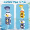 imageiPlay iLearn Baby Bath Toys Toddler Waterfall Bathtub Toy W Suction Cup Kids Water Spinner for Tub Pool Infant Duck Elephant Shower Bathtime Birthday Gifts 12 18 Month 1 2 3 Year Old Boys Girls
