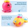 imageiPlay iLearn Baby Bath Toys w Organizer Water Squirting Octopus Wind Up Swimming Turtle Bathtub ampamp Shower Stacking Cups Gift for 6 9 12 18 Months 1 2 3 Years Toddlers Girls Boys ampamp Kids