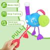 imageiPlay iLearn Baby Sensory Toys for 1 Year Old Infant Montesori Pull String Toy Silicone Teething Toy Toddler Car Seat Toy Airplane Travel Activity Birthday Gifts for 12 18 Month 2 Yr Old Boy Girl