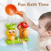 imageiPlay iLearn Bath Toy for Toddlers 13 Baby Waterfall Duck Bathtub Toy W Suction Cup Kid Bath Tub Shower Playset Infant Bathtime Fun Birthday Stocking Gift 18 24 Month 24 35 Year Old Girl Boy