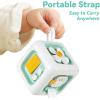 imageiPlay iLearn Green Baby Busy Cube Toy for 1 Year Old Montessori Sensory Toy Toddler 13 Learning Motor Skill Infant Activity Carseat Travel Toys Birthday Gift 6 9 12 18 Month 2 Yr Boy Girl