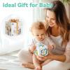 imageiPlay iLearn Green Baby Busy Cube Toy for 1 Year Old Montessori Sensory Toy Toddler 13 Learning Motor Skill Infant Activity Carseat Travel Toys Birthday Gift 6 9 12 18 Month 2 Yr Boy Girl