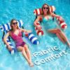 imagePool Wave Pool Floats Chairs Adult 2 Packs Heavy Duty Inflatable Swimming Pool Lounges Fabric Floating Hammock Kids Blow Up Pool Noodles Lake Raft Floaties Fun Summer Outdoor Water Party Game