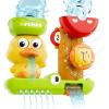 imageiPlay iLearn Bath Toy for Toddlers 13 Baby Waterfall Duck Bathtub Toy W Suction Cup Kid Bath Tub Shower Playset Infant Bathtime Fun Birthday Stocking Gift 18 24 Month 24 35 Year Old Girl Boy