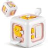 imageiPlay iLearn Pink Baby Busy Cube Toy for 1 Year Old Girl Montessori Sensory Toy Toddler 13 Infant Learning Motor Skill Activity Carseat Plane Travel Toy Birthday Gift 9 12 18 Month 2 3 Yr Kid Boy