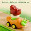 imageiPlay iLearn 6PCS Press to Go Car Toys for Toddlers 13 Baby Push Go Racing Cars Infant Fruit Vegetable Vehicle Set for 18 24 Month Baby Birthday Stocking Gifts for 12 Years Old Boys Girls Kids