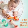 imageiPlay iLearn Baby Shaker Rattle Toy Babies Teething Sensory Toys 3612 Month Infant Development Tummy Time Animal Rattles Set Newborn First Birthday Gift 4 5 7 8 9 10 Month Old Toddlers Boy Girl