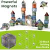 imageiPlay iLearn Kids Magnetic Blocks 62 PCS Magnet Stacking Block Building Toy Toddler STEM Learning Montessori Sensory Toy Preschool Classroom Educational Birthday Gift 3 4 5 6 7 8 Year Old Boy Girl