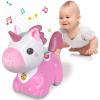 imageiPlay iLearn Unicorn Baby Musical Toy Infant Crawling Toys for 69 912 1218 Month Baby Tummy Time Toddler Musical Light Toy for Age 02 1 Year Old Boys Girls 1st Birthday Gift  UnicornUnicorn
