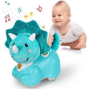 imageiPlay iLearn Unicorn Baby Musical Toy Infant Crawling Toys for 69 912 1218 Month Baby Tummy Time Toddler Musical Light Toy for Age 02 1 Year Old Boys Girls 1st Birthday Gift  UnicornDinosaur