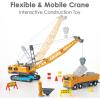 imageiPlay iLearn Kids Construction Toys Truck Set Boys Engineering Vehicle Playset Crane Transport Trailer Bulldozer Forklift for Sandbox Site Birthday Gift for Age 3 4 5 6 Years Old Toddler ChildrenMobile Crane