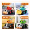 imageiPlay iLearn Stunt Construction Trucks for Toddlers 13 Baby Push Go Friction Cars Kids Pull Back Vehicle Set Boys Digger Roller Dump Truck Birthday Gift 12 18 Months 2 3 4 5 One Yrs Girls Child