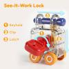 imageiPlay iLearn Toddler Lock Key Toy Montessori Learning Sorting Matching Toy Baby Fine Motor Development Infant Activity Push Car Educational Birthday Gift 12 18 Month 1 2 3 Year Old Kid Boy Girl