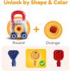 imageiPlay iLearn Toddler Lock Key Toy Montessori Learning Sorting Matching Toy Baby Fine Motor Development Infant Activity Push Car Educational Birthday Gift 12 18 Month 1 2 3 Year Old Kid Boy Girl