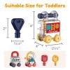 imageiPlay iLearn Toddler Lock Key Toy Montessori Learning Sorting Matching Toy Baby Fine Motor Development Infant Activity Push Car Educational Birthday Gift 12 18 Month 1 2 3 Year Old Kid Boy Girl