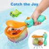 imageiPlay iLearn Baby Fishing Bath Toy Toddler Bathtub Magnetic Fishing Game WPole Net Fish Water Squirt Animal Kid Shower Bathtime for Pool Play Birthday Gift 6 12 18 Month 1 2 3 Year Old Boys Girls