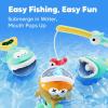 imageiPlay iLearn Baby Fishing Bath Toy Toddler Bathtub Magnetic Fishing Game WPole Net Fish Water Squirt Animal Kid Shower Bathtime for Pool Play Birthday Gift 6 12 18 Month 1 2 3 Year Old Boys Girls