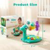 imageiPlay iLearn Baby Dinosaur Musical Piano Toy Infant Tummy Time Music Toy W Light Sound Toddler Sensory Development Learning Activity Birthday Gift 6 7 8 9 10 12 Month 1 2 3 Year Old Boy Girl Kid