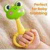imageiPlay iLearn Baby Maracas Rattle Toy Infant Animal Shaker Rattles Set Newborn Sensory Teething Rings Tummy Time Carseat Stroller Crib Toy Birthday Gift 3 4 6 7 9 12 18 Month Old Toddler Girl Boy