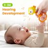 imageiPlay iLearn Baby Maracas Rattle Toy Infant Animal Shaker Rattles Set Newborn Sensory Teething Rings Tummy Time Carseat Stroller Crib Toy Birthday Gift 3 4 6 7 9 12 18 Month Old Toddler Girl Boy